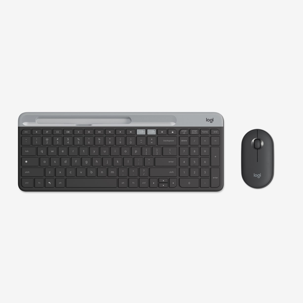 Wireless keyboard and mouse are displayed